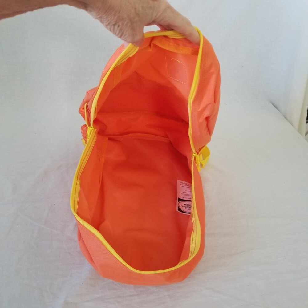 New! Lightweight Orange/Yellow Basic Backpack W/B… - image 4